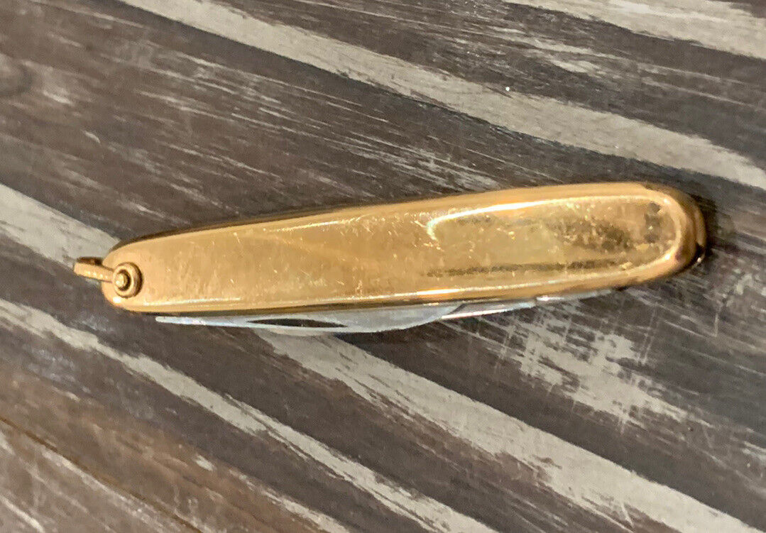 VINTAGE Lestage 1/20 12kt Gold Filled GF USA KNIFE