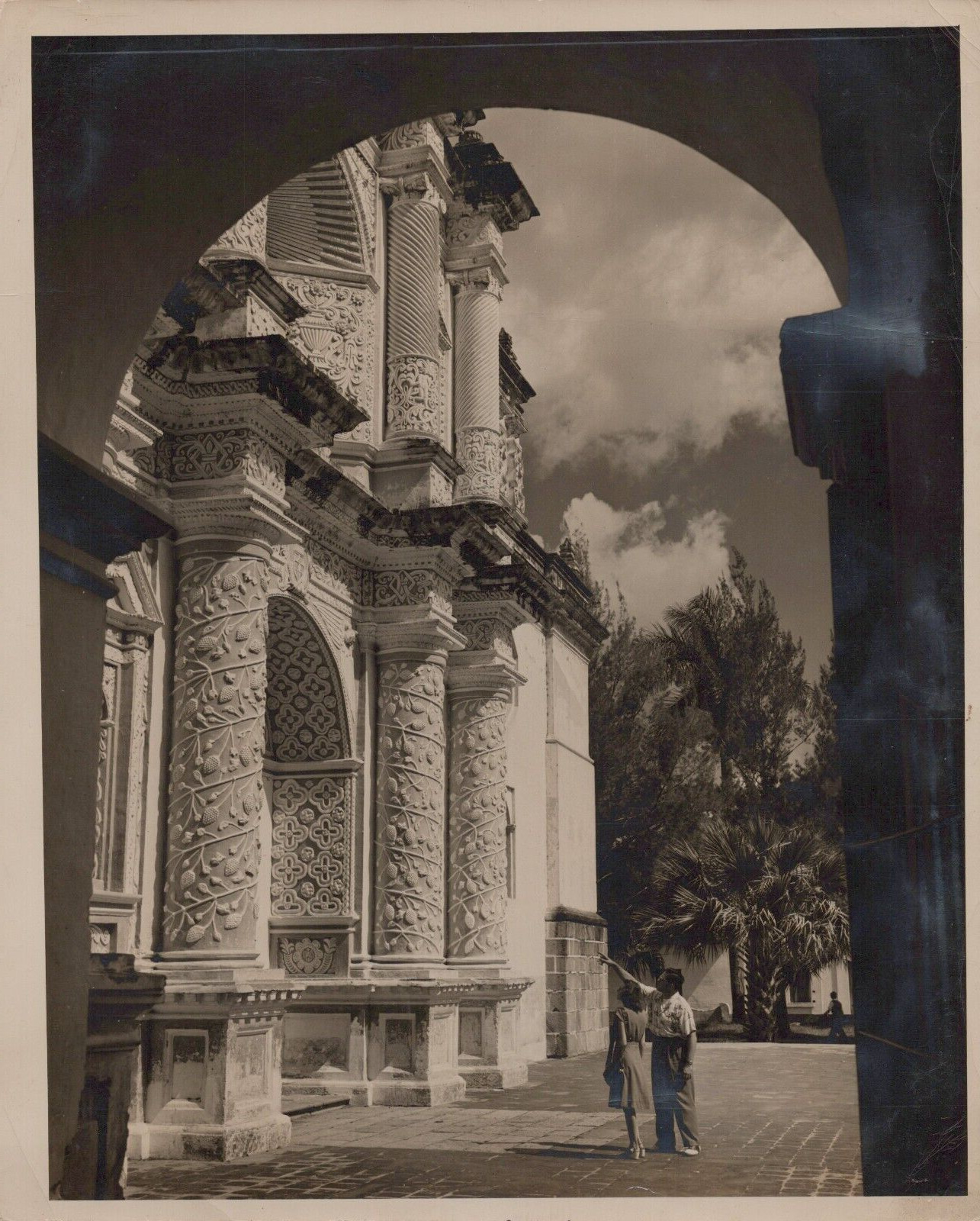RARE GUATEMALA STREET SCENE PAN AM AIRWAYS ADVERTISING ORIG 1930s Photo 203