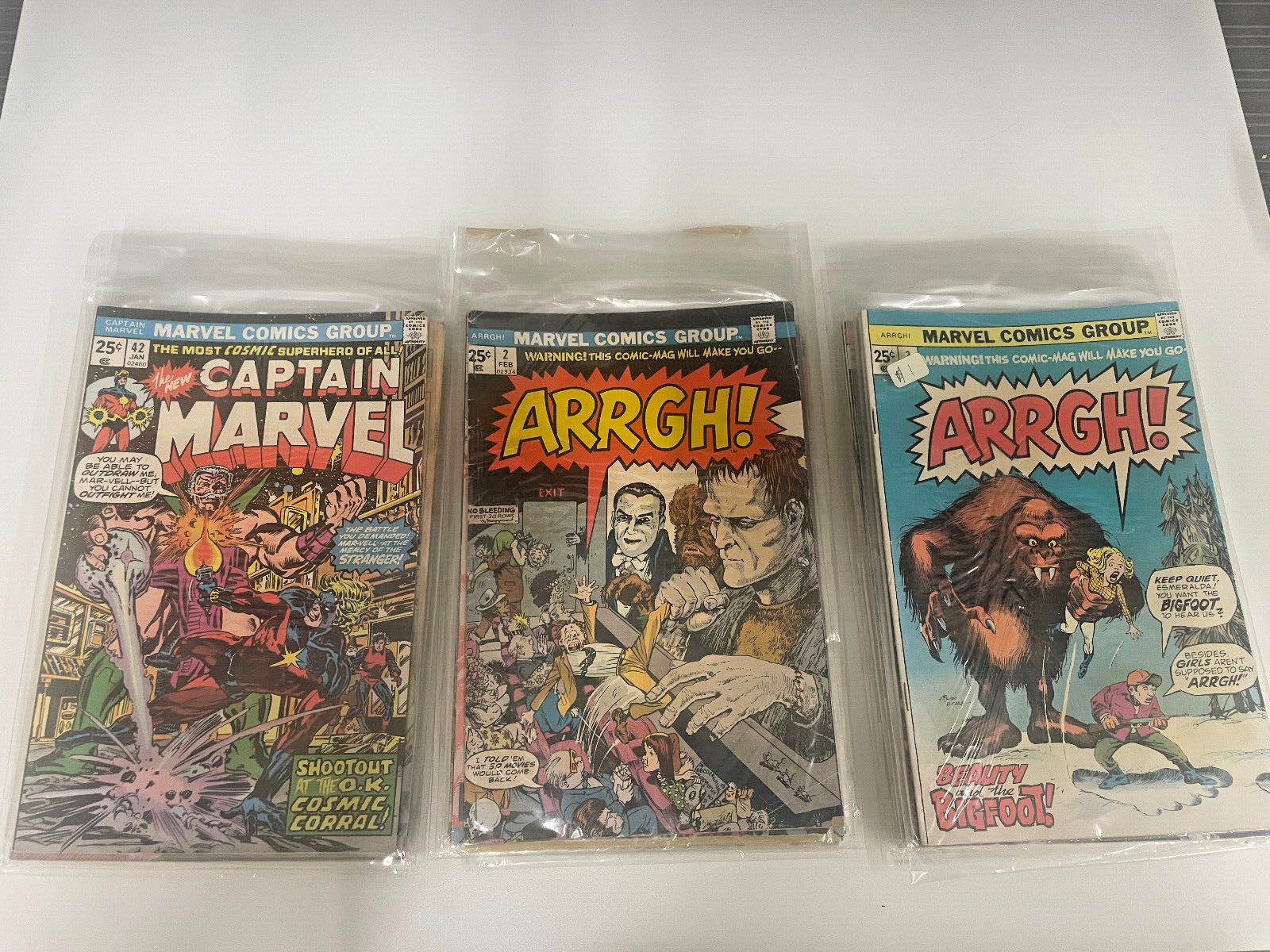 Marvel Lot of 22 comics - ARRGH,  Captain Marvel, Inhumans, Adam Warlock READ