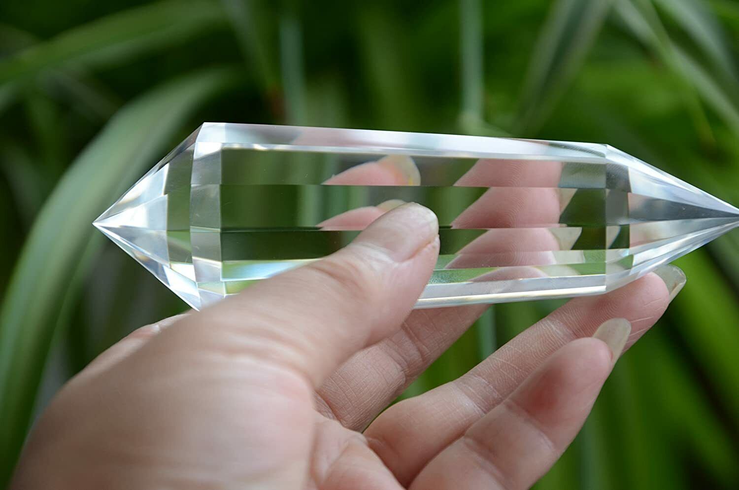 Real Tibet Himalayan High Altitude 99% Clear 13 Sided Crystal Point Quartz 12