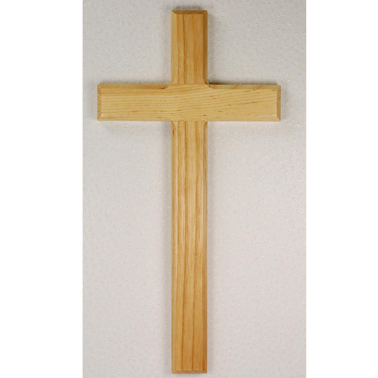 Oak Cross Handcrafted from high quality Oak Size 10in Comes Boxed