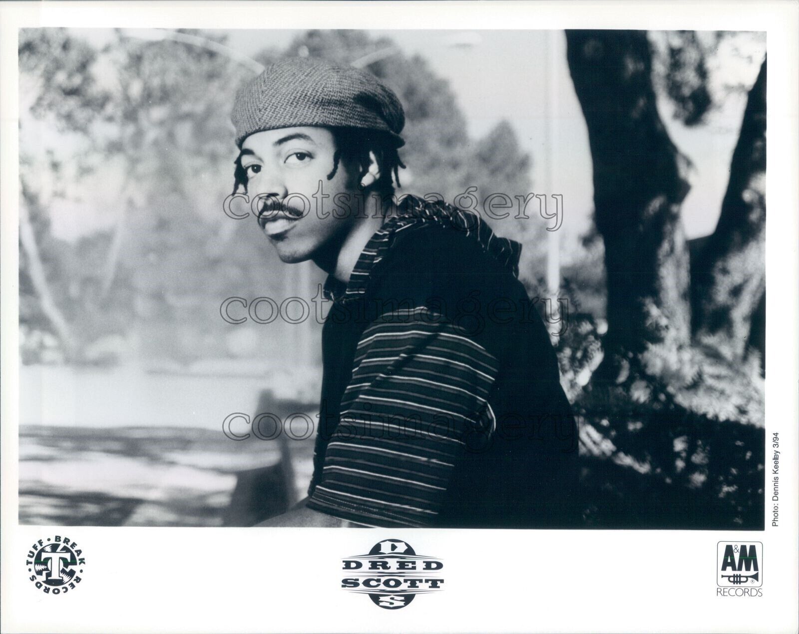 Press Photo 1990s Hip Hop Rapper Dred Scott