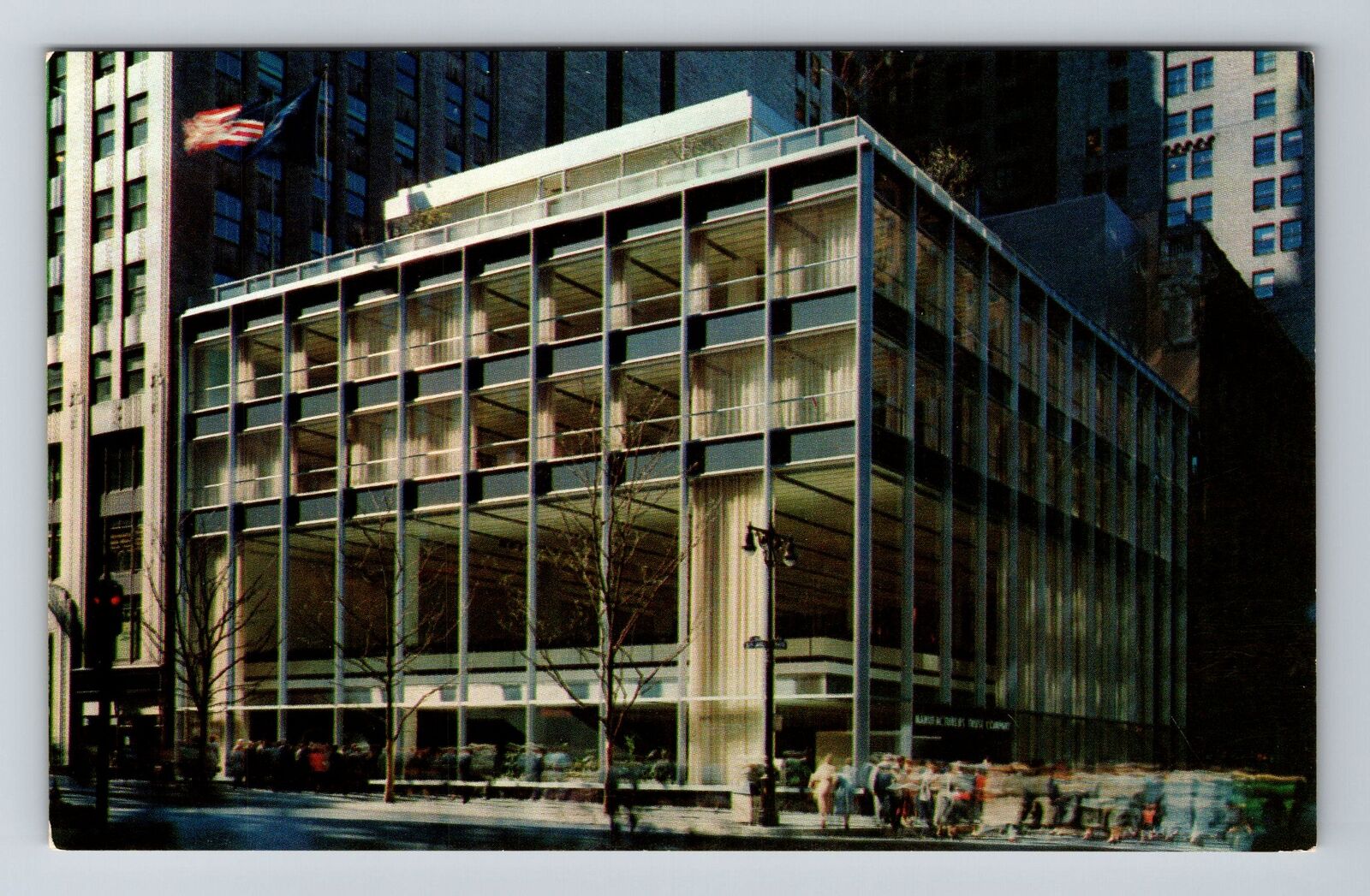 NY-New York City Manufacturers Trust Company Bank Building Vintage Postcard