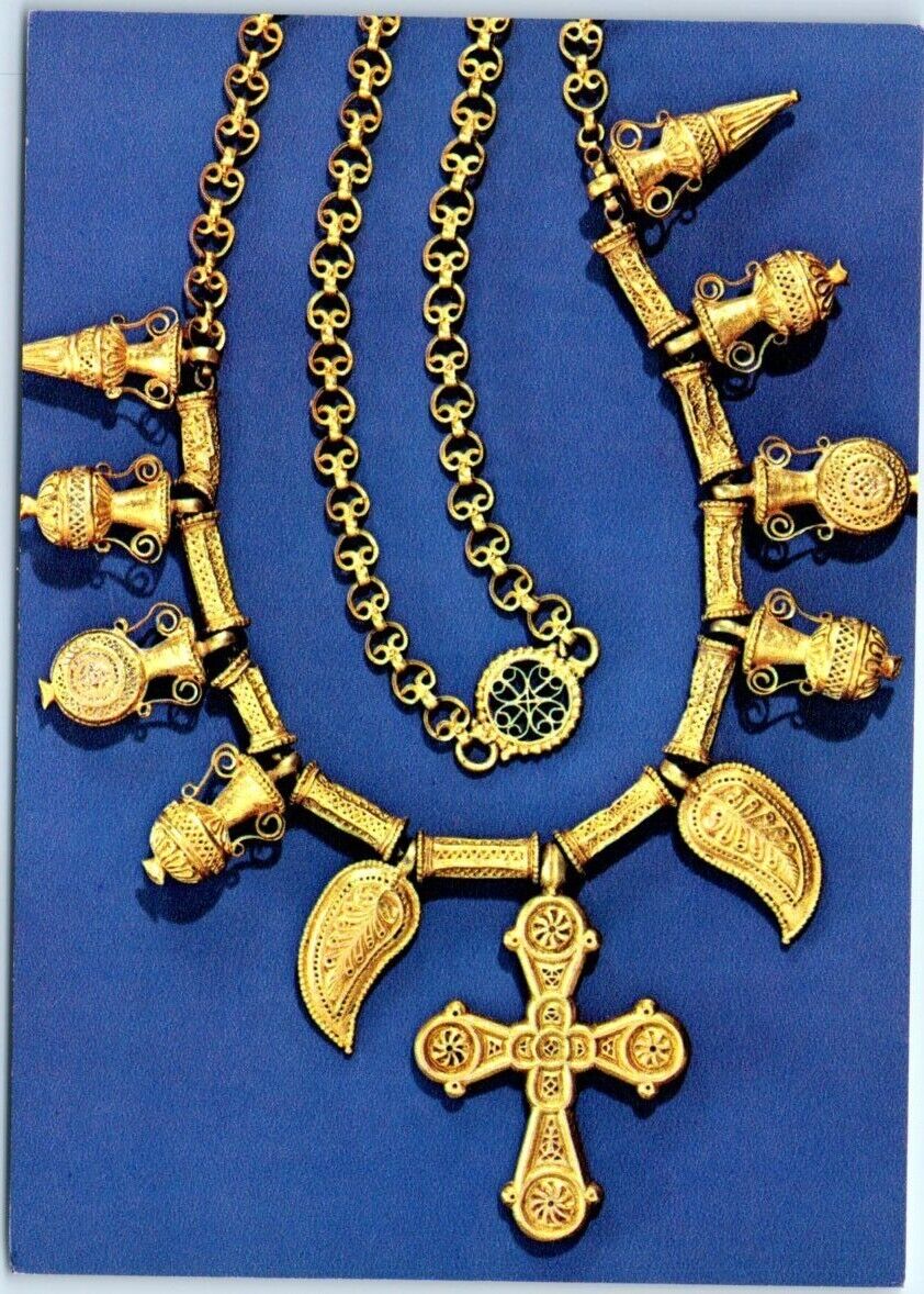 Postcard - Cross & Necklace, Byzantine, The Metropolitan Museum Of Art - NY