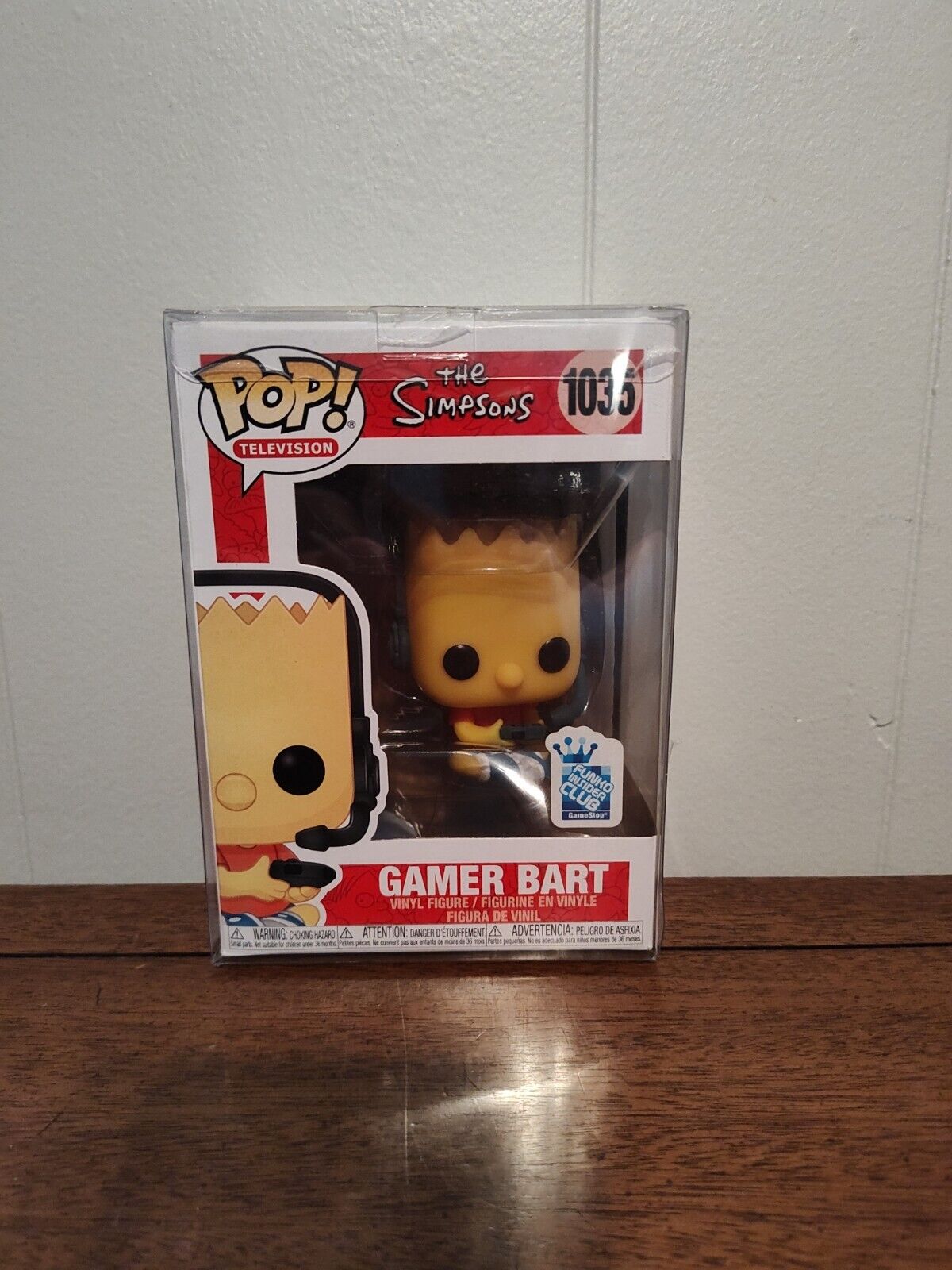 Funko Pop The Simpsons Gamer Bart 1035 w/ Protector