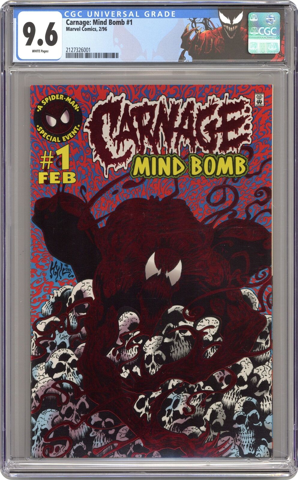 Carnage Mind Bomb #1 CGC 9.6 1996 2127326001
