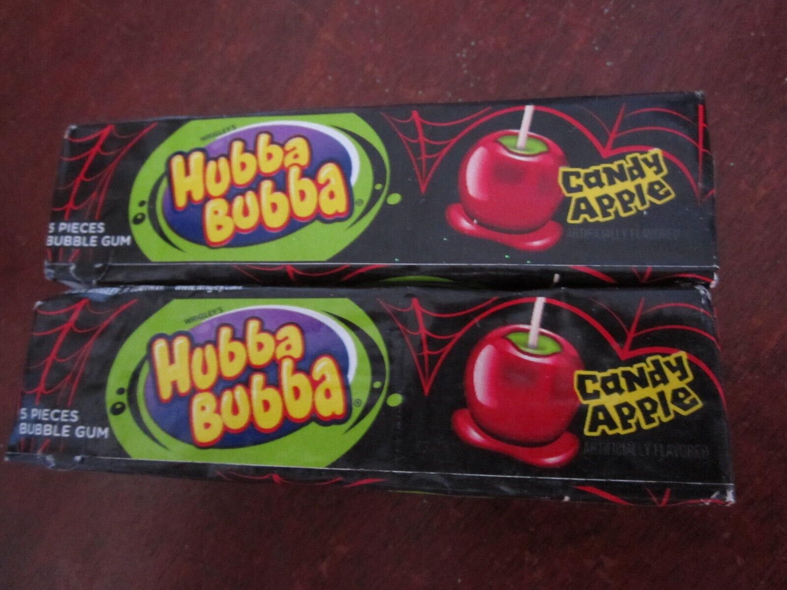 Extremely RARE Candy Apple Hubba Bubba Gum, 2 Sealed Collector Packs
