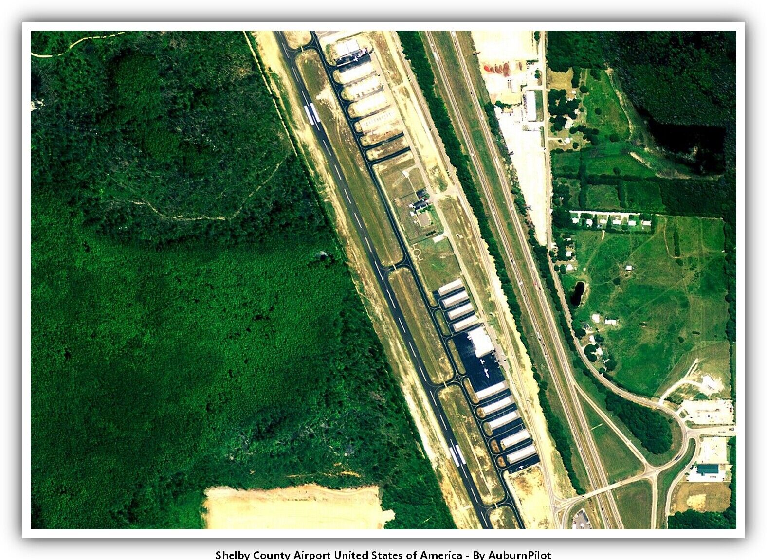 Shelby County Airport United States of America Airport Postcard