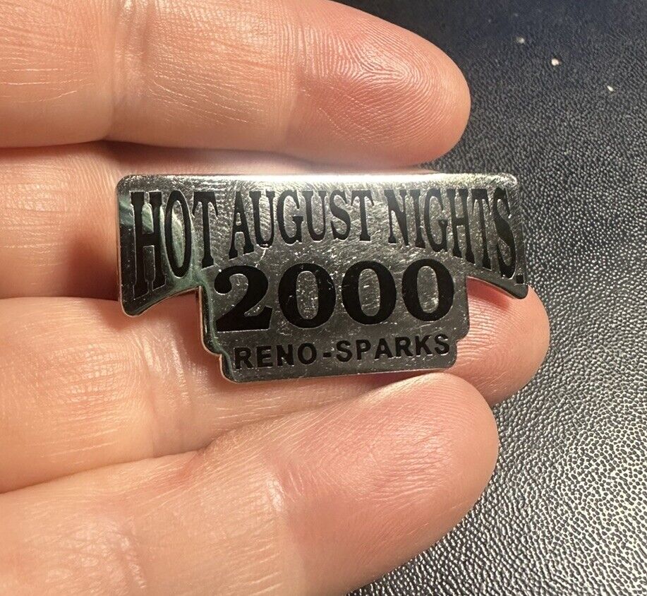 Vintage Hot August Nights 2000 Lapel Pin Silver Tone