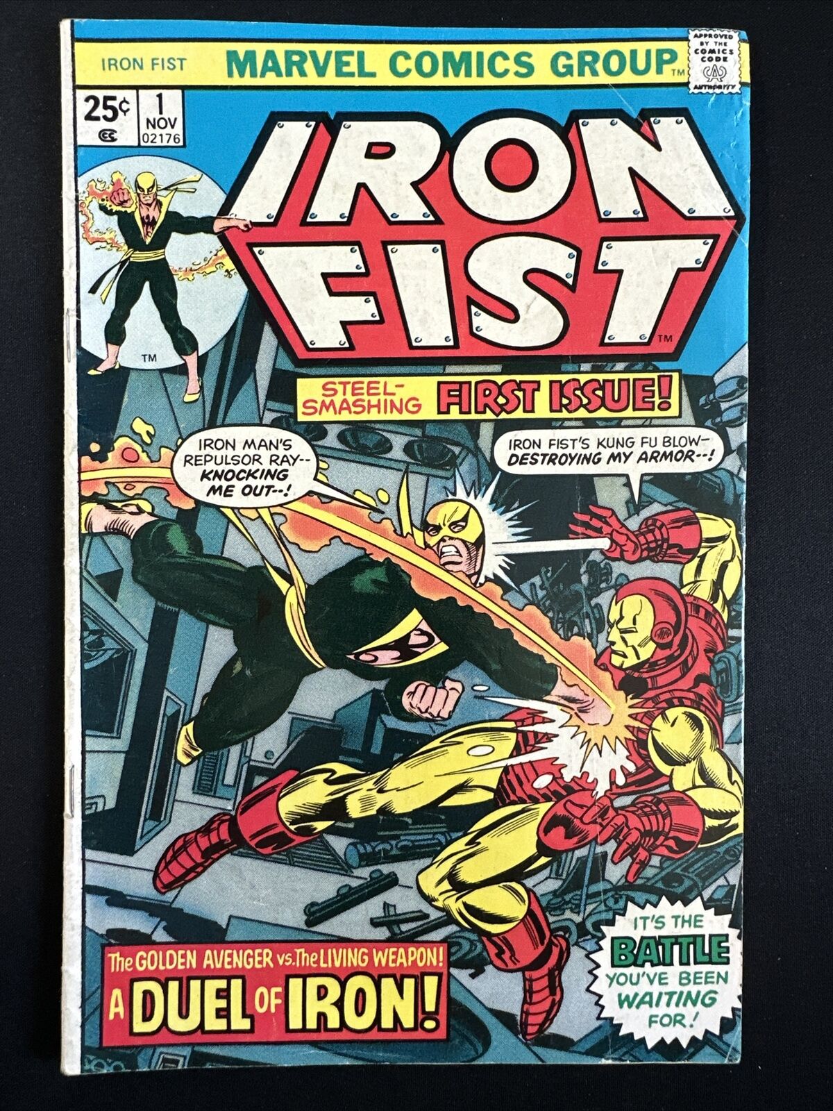 Iron fist #1 Marvel Comics 1st Print Bronze Age 1st Print 1975 Good/VG *A1