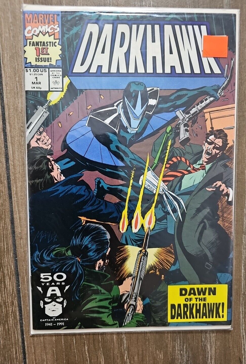 1991 Vintage Dawn Of The Darkhawk #1 Comic Book Marvel Comics