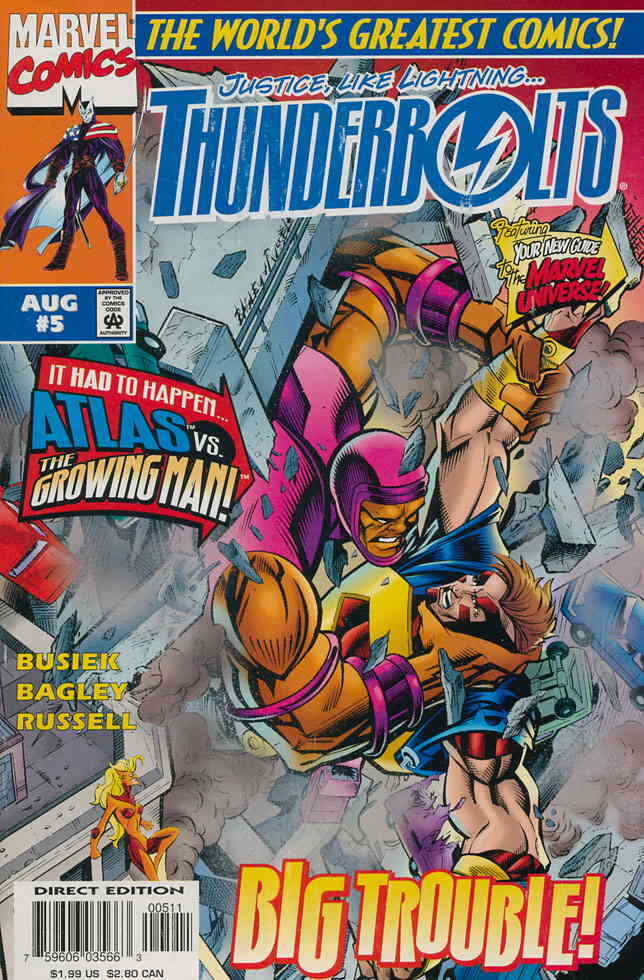 Thunderbolts #5 VF; Marvel | Kurt Busiek Growing Man - we combine shipping