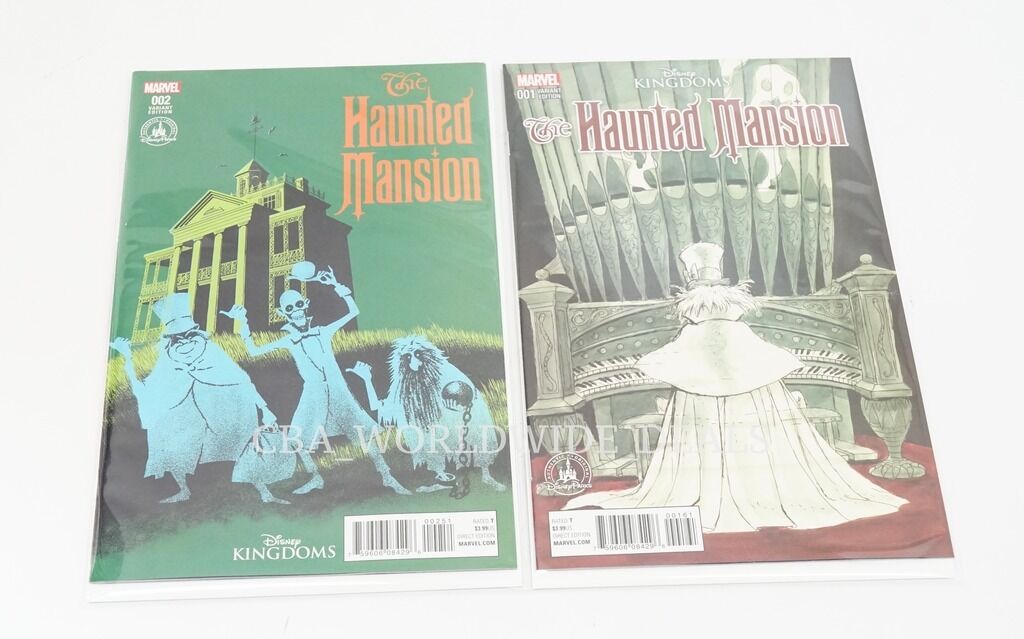 NEW Marvel Disney Kingdoms The Haunted Mansion Comic Variant Covers #1 & #2 Set