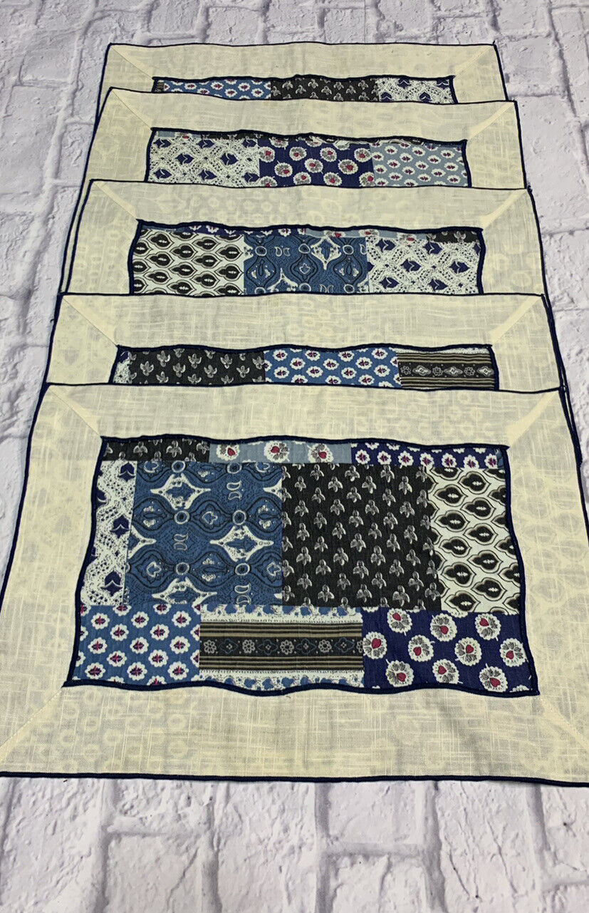 Vintage Placemats Mid Century Modern Linen