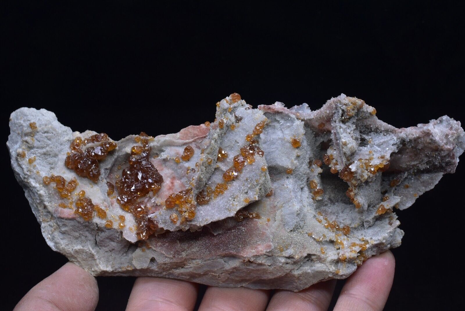 251g Natural SPHALERITE QUARZ Crystal Cluster Rare Mineral Specimens