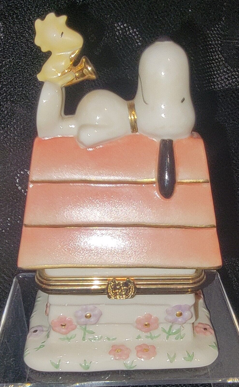 Rare Retired Lenox Snoozin Snoopy Treasure Trinket Box