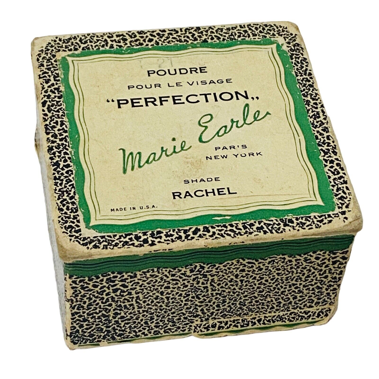 Vintage Marie Earle Poudre Perfection Box Pour Le Visage Paris New York Rachel