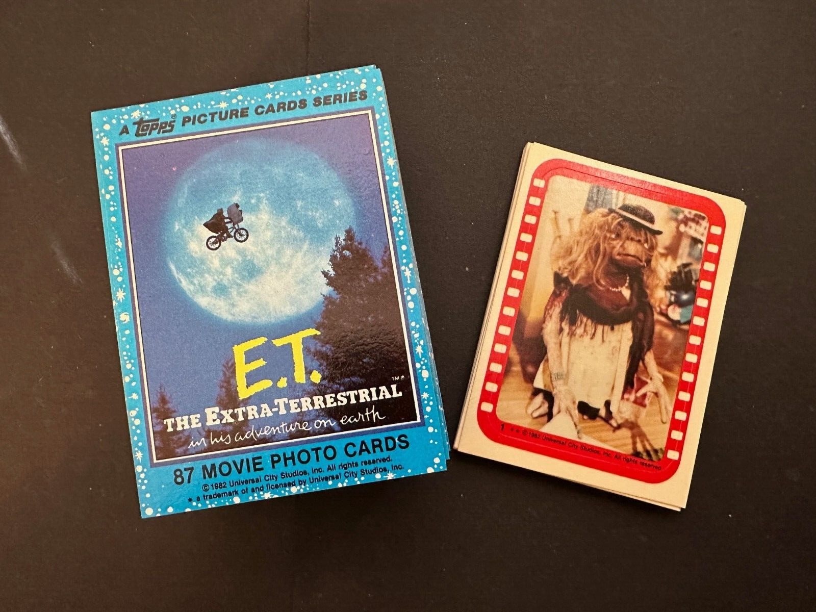 Topps 1982 E.T. Extra-Terrestrial  Complete Set 87 Cards 12 Stickers Nice