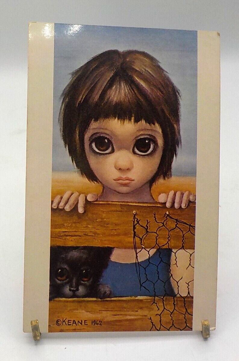 1962 Keane Big Eyes Postcard Girl Watching