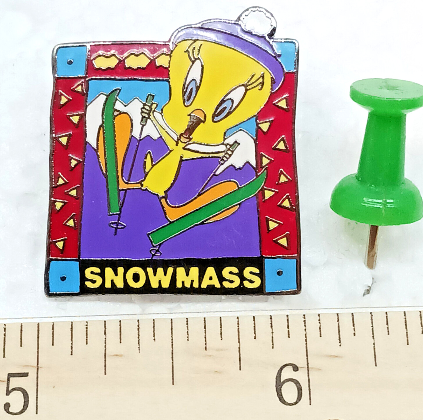1997 Warner Bros Tweety Bird Snowmass Souvenir Pin