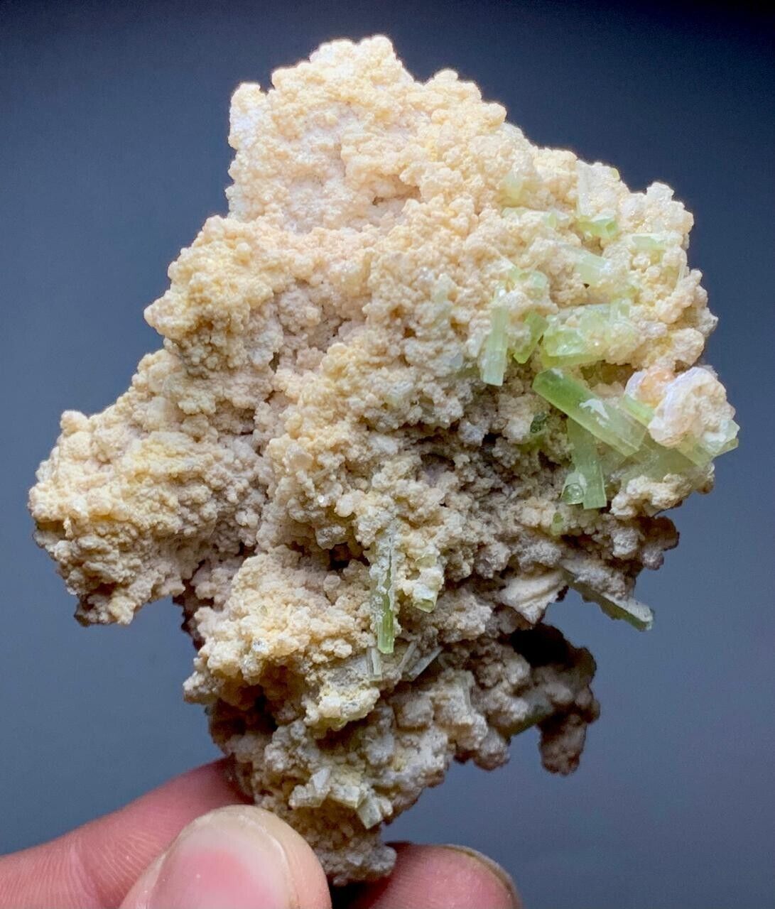 107 Gram Beautiful Green Tourmaline Crystal Bunch With Lapidolite Combine