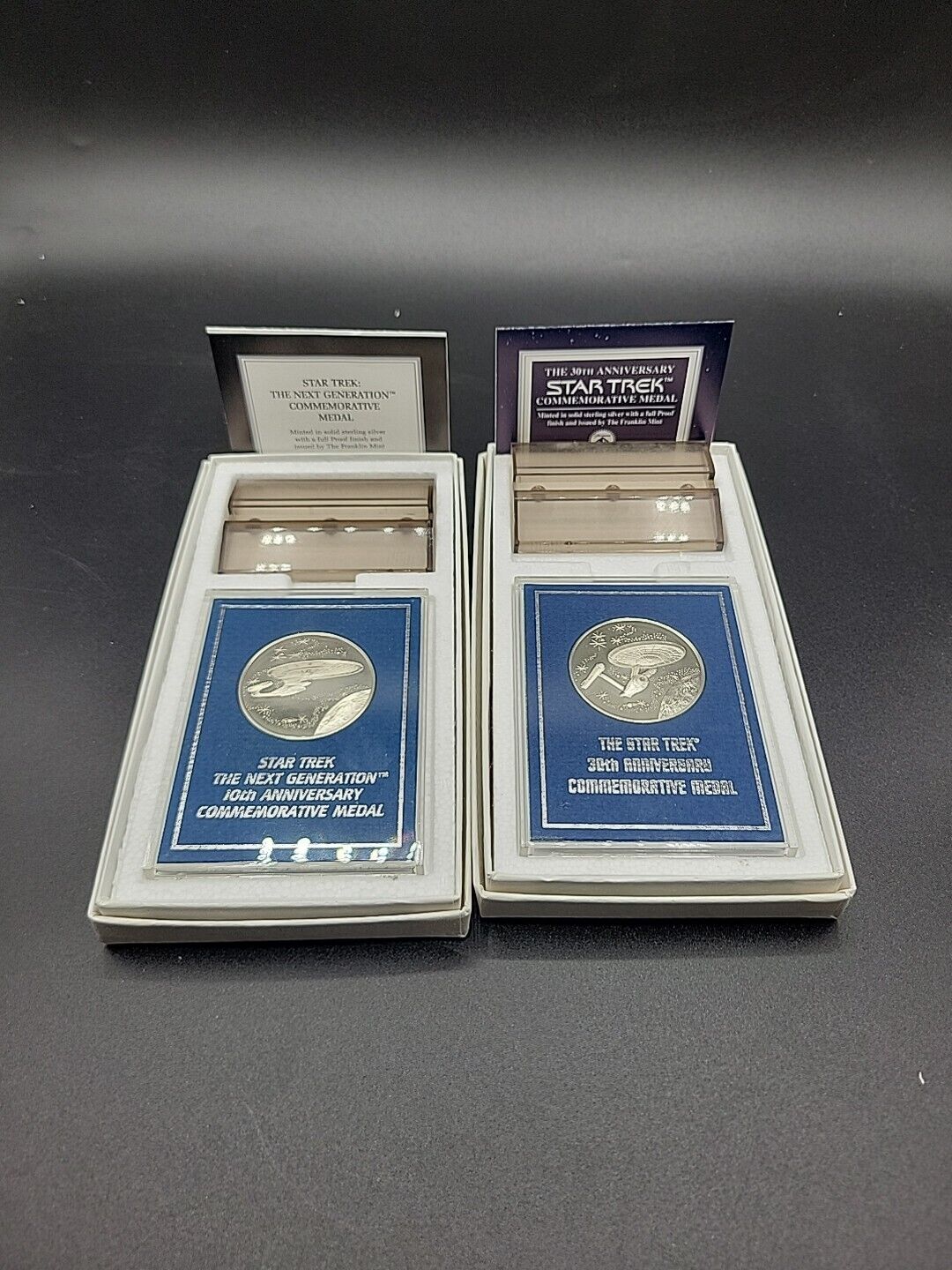 Star Trek  Anniversary Commemorative Medals- Lot Of 2