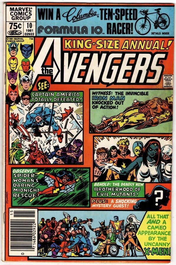 Avengers King Sized Annual #10, 1st App Rogue, 1st Mistique Cover, 1981