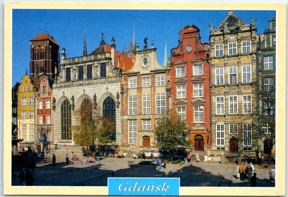 Postcard - Long Fair, The Golden Tenement House, Artus\'s Manor - Gdańsk, Poland