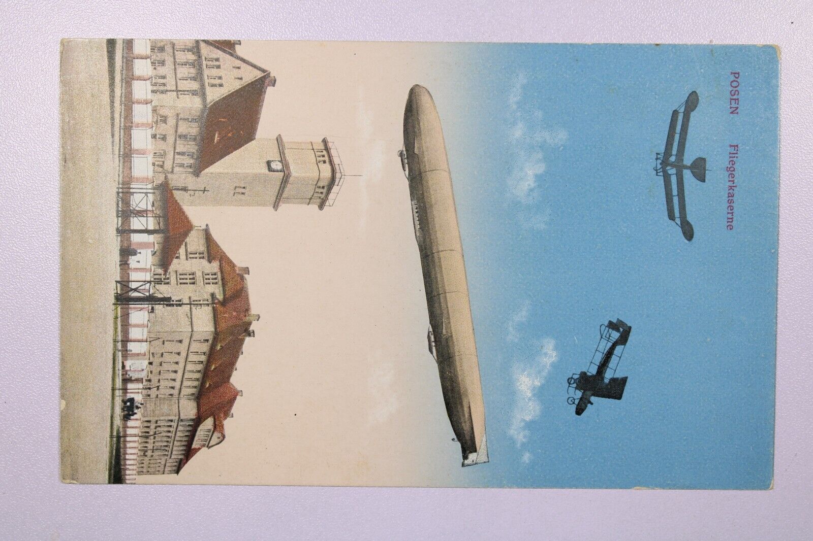 Early Air PPC - Airships over Posen in Flight w/ Planes - L39551