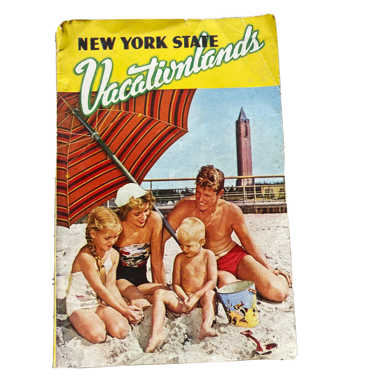 Vintage New York State Vacationlands Paperback Book B50