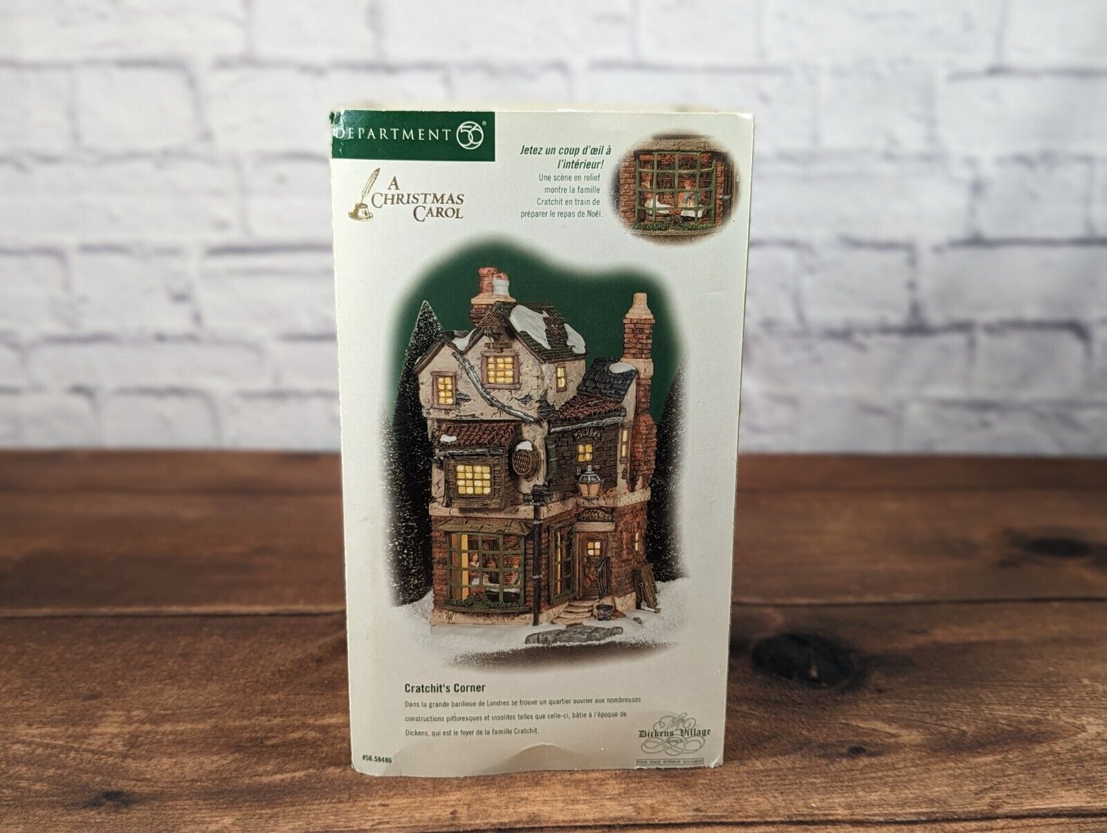 Department 56 Dickens Village A Christmas Carol Cratchit\'s  House 58486 No Light