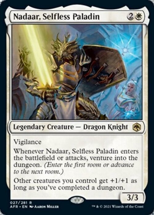 Nadaar, Selfless Paladin ~ Adventures in the Forgotten Realms [ NM ] [ MTG ]