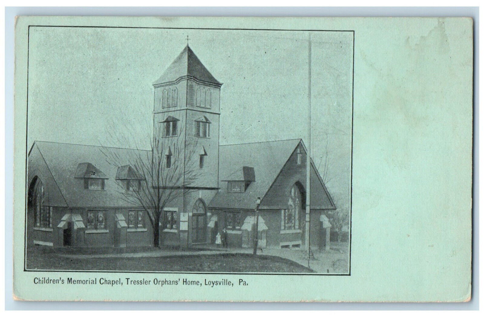 c1905 Children's Memorial Chapel Tressler Orphans Home Loysville PA Postcard