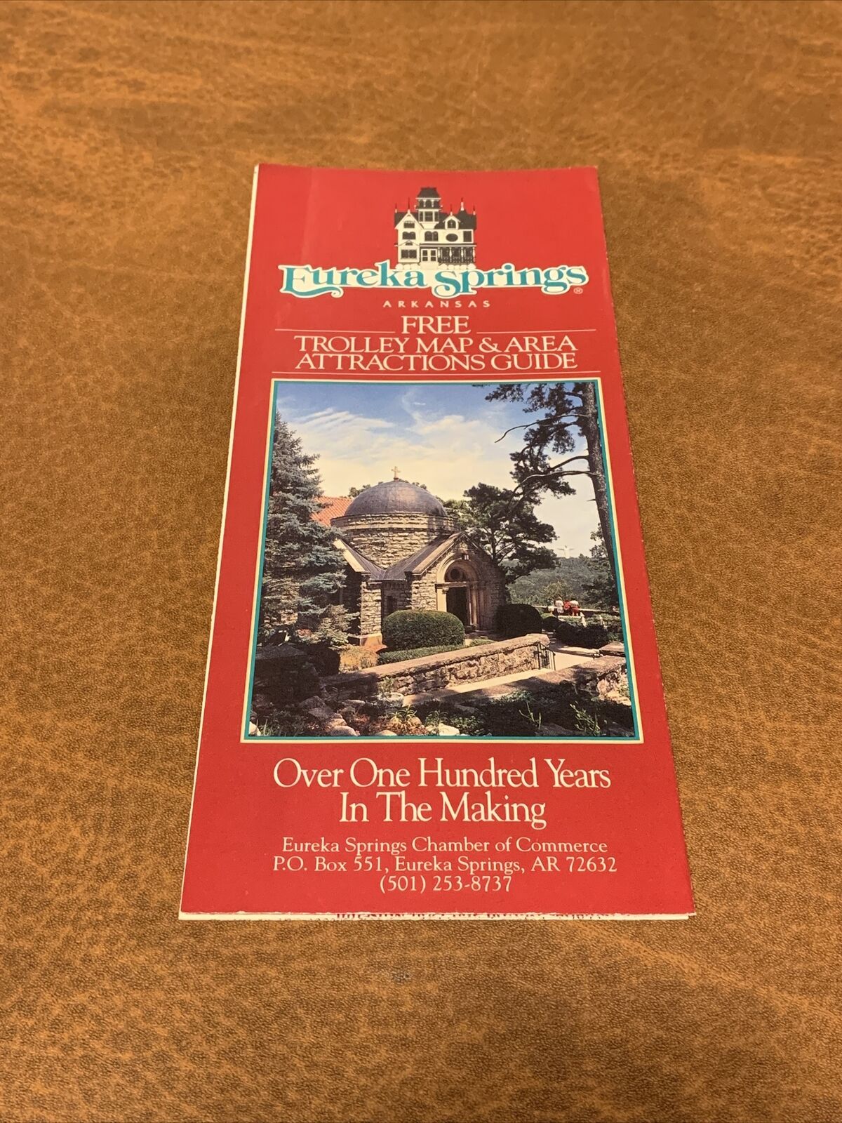Rare - Eureka Springs Arkansas Trolley Map Brochure Pamphlet 