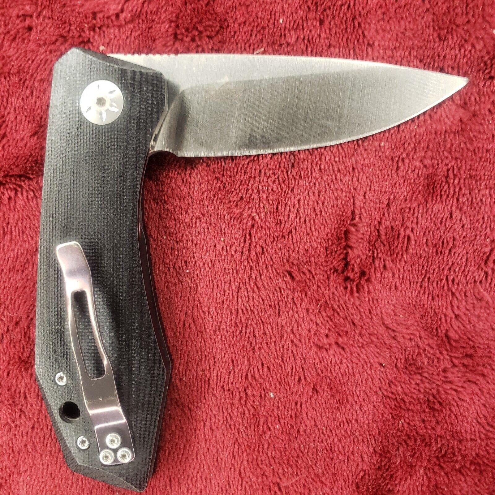 🔪 Maserin AM3 Liner Lock Flipper Knife Black Italy G-10  M390 377/G10N