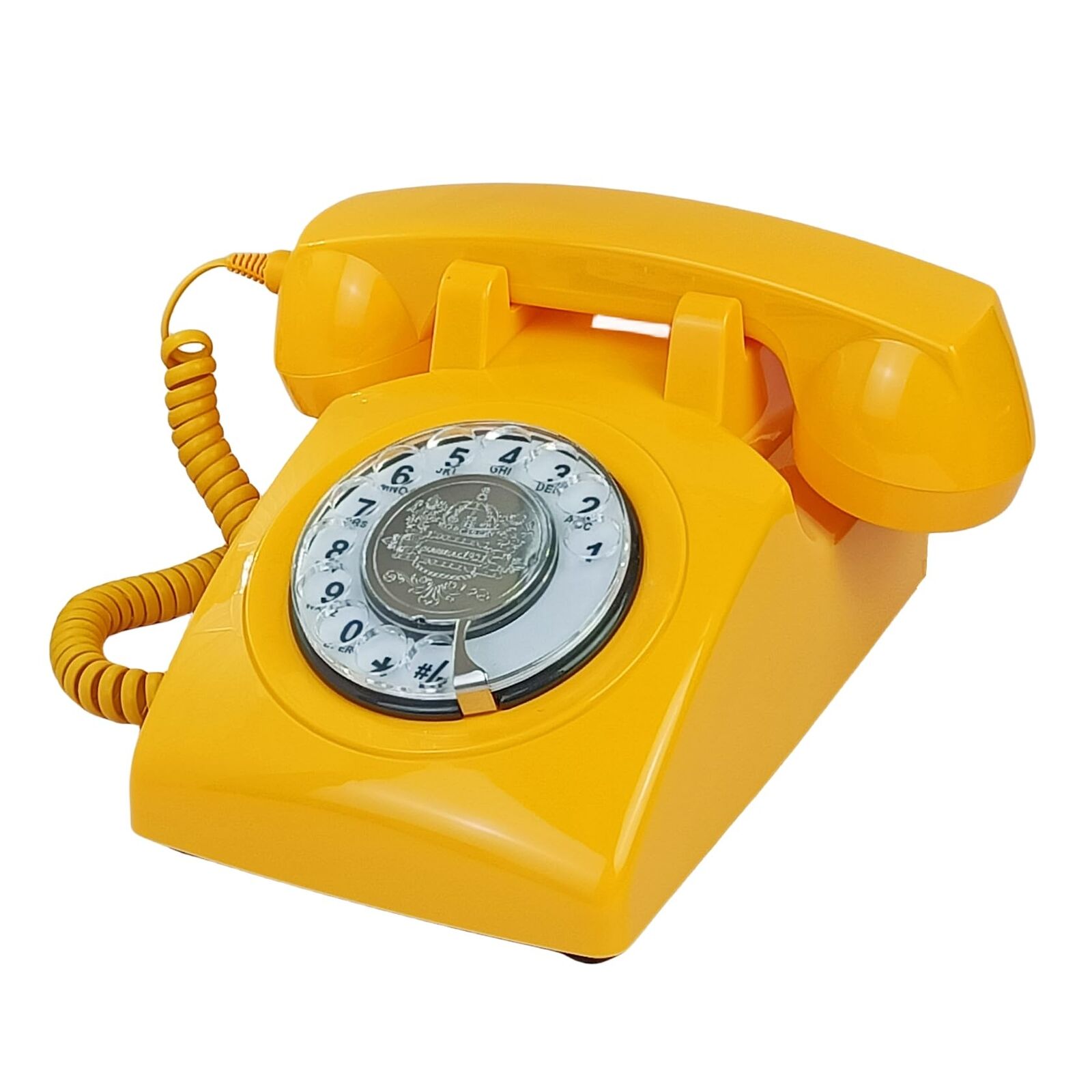 Corded Retro Phone, TelPal Landline Telephone with Old Fashion Rotary Dial Ke...