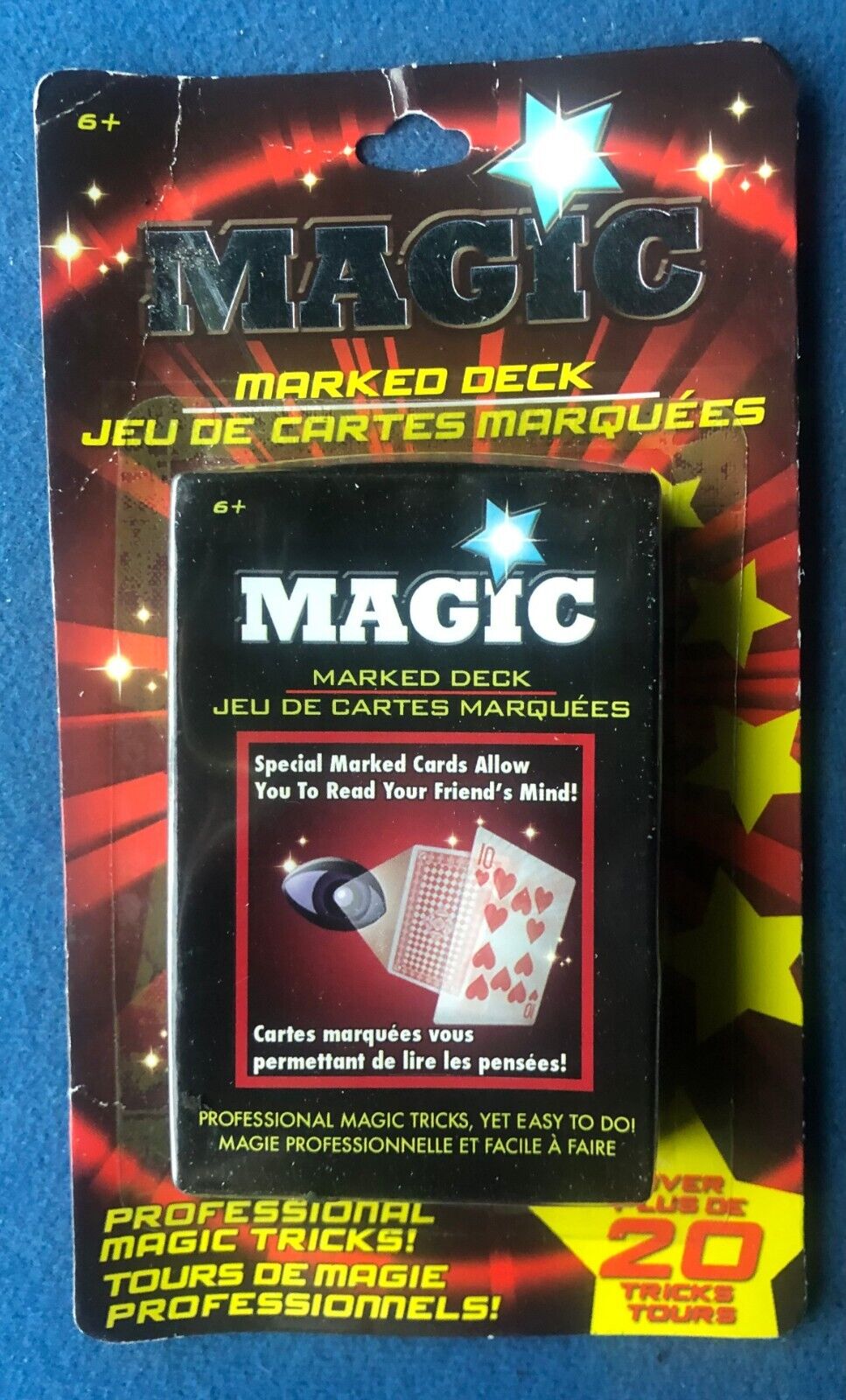 Vintage Magic Trick Pack Of Cards Marked Deck Sealed, New With Instructions