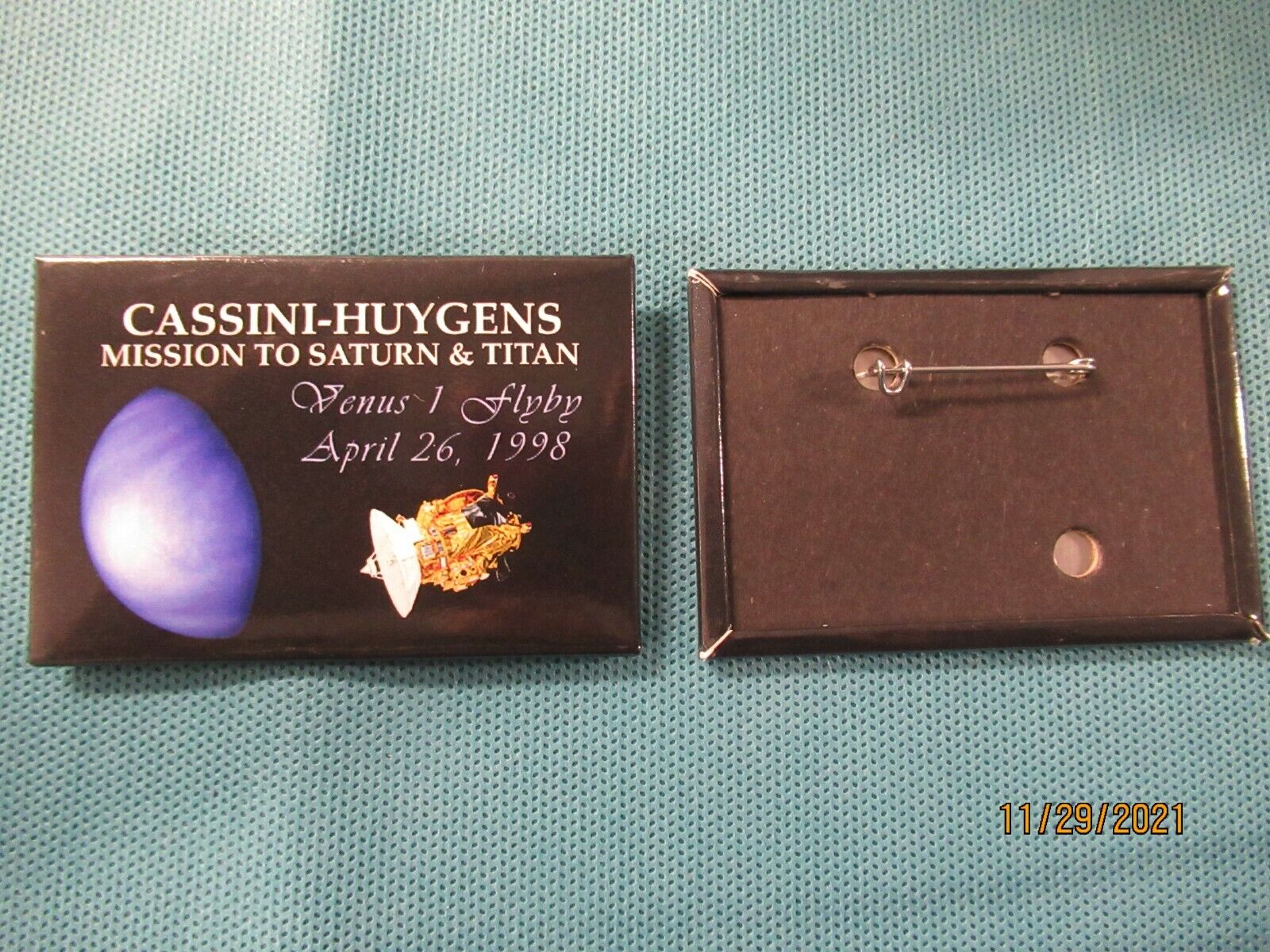 NASA Cassini-Huygens Mission to Saturn and Titan Venus 1 flayby april 26,1998