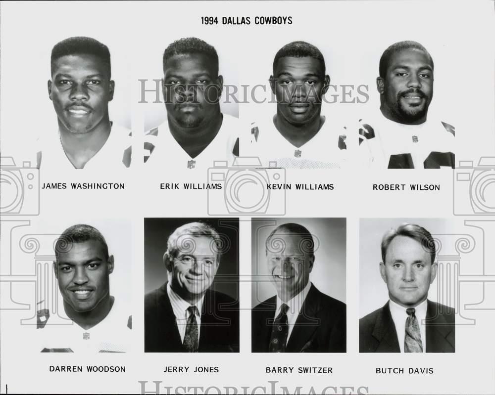 1994 Press Photo Dallas Cowboys Football Player & Staff Headshots - srs01492