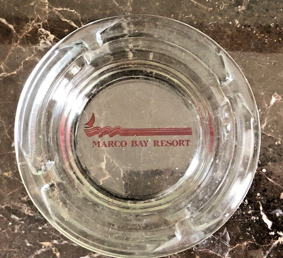 Vintage Ashtray, MARCO BAY RESORT, Marco Island, FL. Very Nice Used Condition