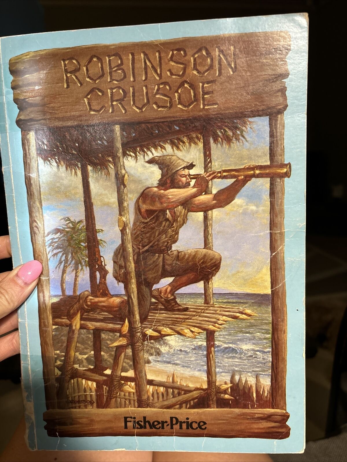 Robinson Crusoe Fisher-Price Marvel 1984 Comic Book No Tape