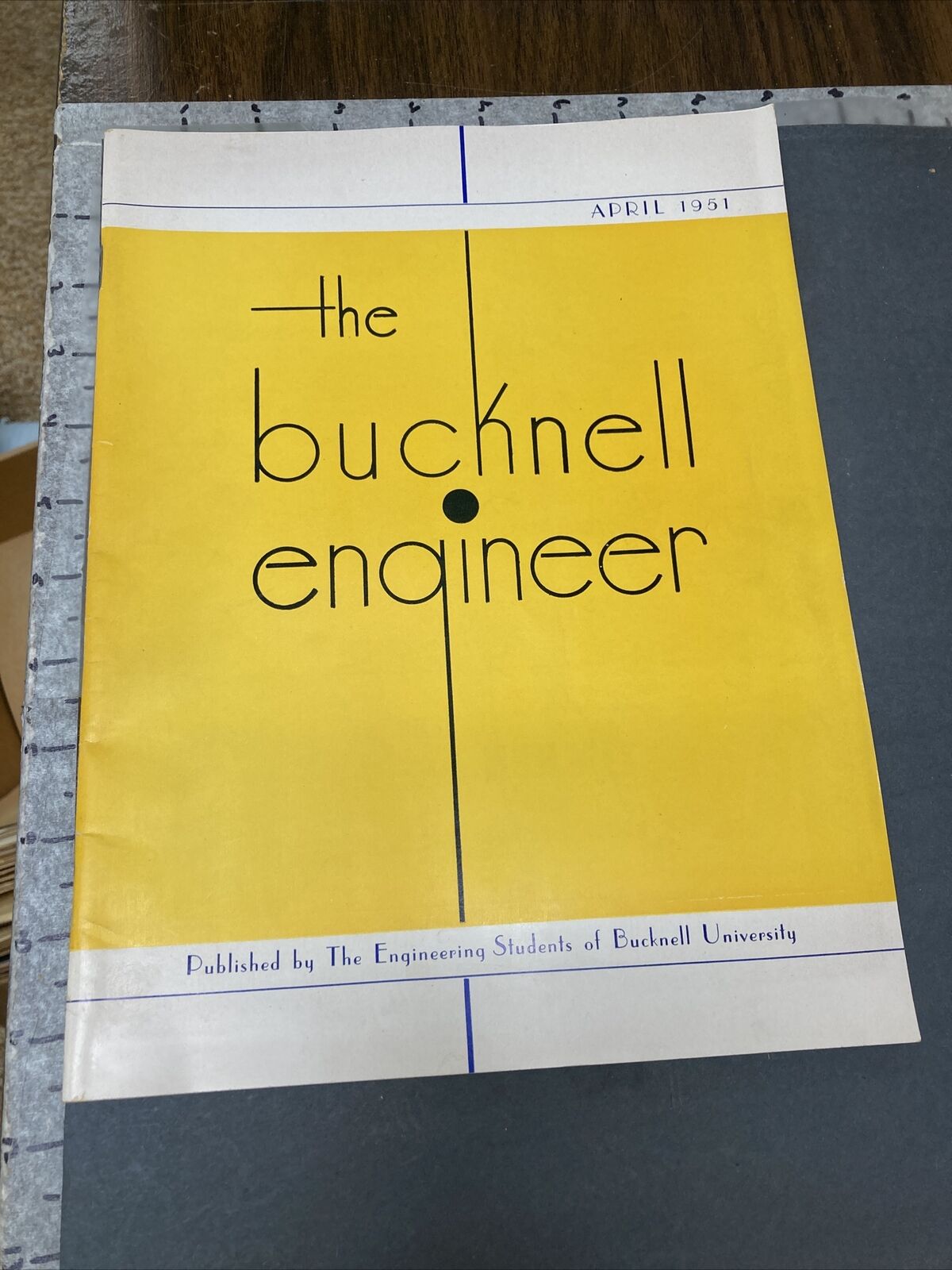 Rare 1951 PA Pennsylvania Lewisburg Bucknell Engineer Magazine University Vtg