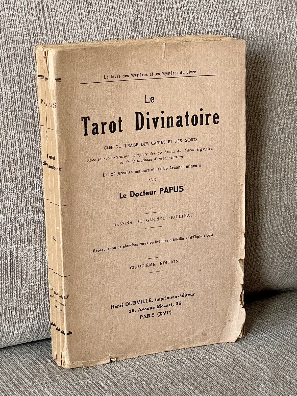 Le Tarot Divinatoire par le Dr Papus Etteilla-Style Original 78 Engravings 1939