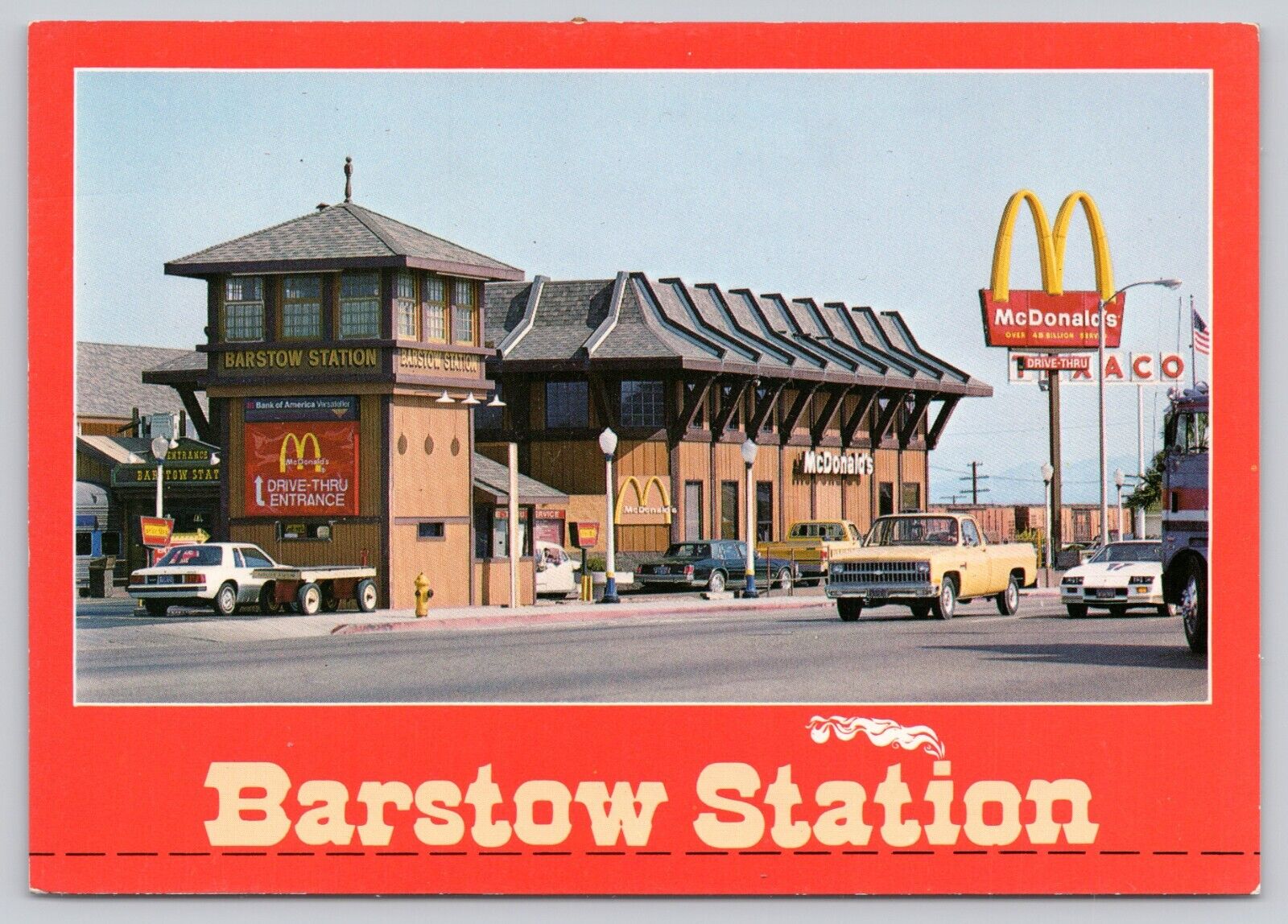 Postcard McDonalds In Barstow Station Barstow, California