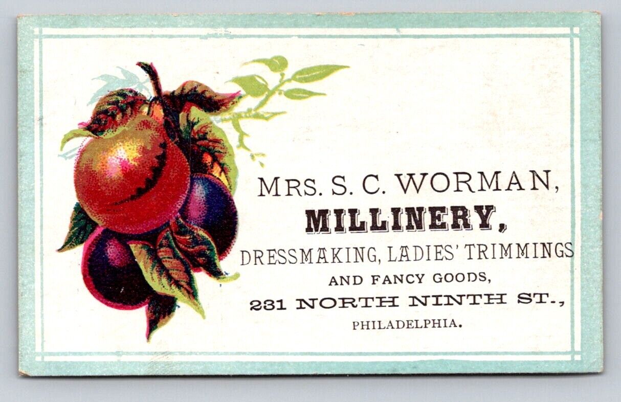 Mrs S C Worman Millinery Dressmaking Ladies Trimming Fancy Goods P275
