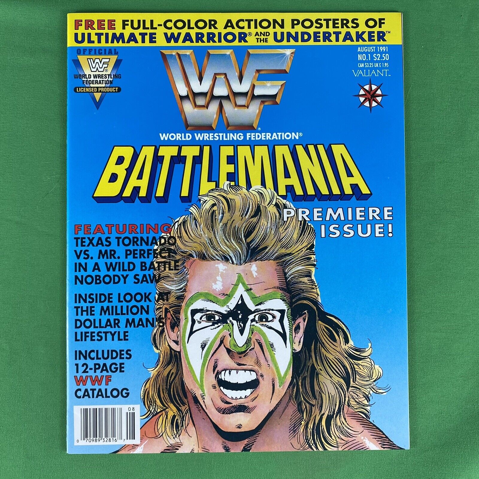 WWF Battlemania #1 NM 1991 Valiant Comics Ultimate Warrior Undertaker Wrestling