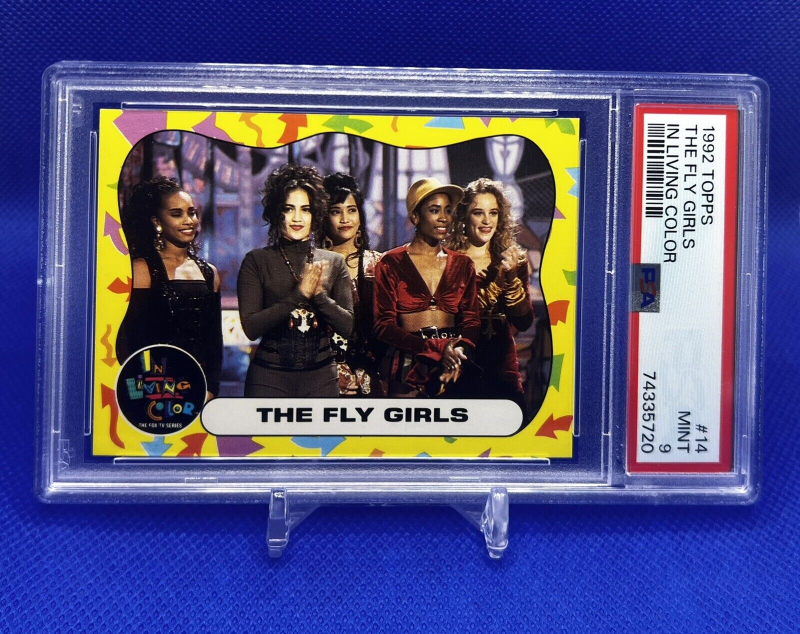 1992 Topps In Living Color #14 The Fly Girls PSA 9 Jennifer Lopez JLo RC Rookie