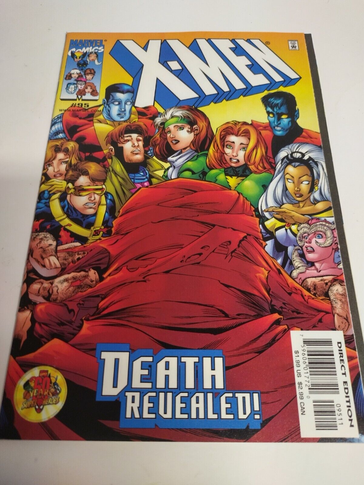 X-Men #95 Death Revealed (1999 Marvel Comics) NM- KJ
