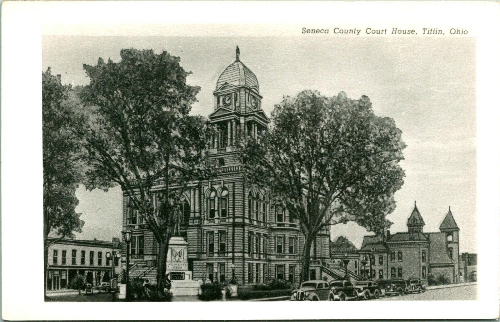 RPPC  Seneca County Courthouse Tiffin Ohio OH Unused UNP Postcard
