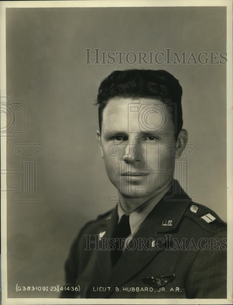 1936 Press Photo Second Lieutenant Boyd Hubbard Jr. Regular Army Air Corps